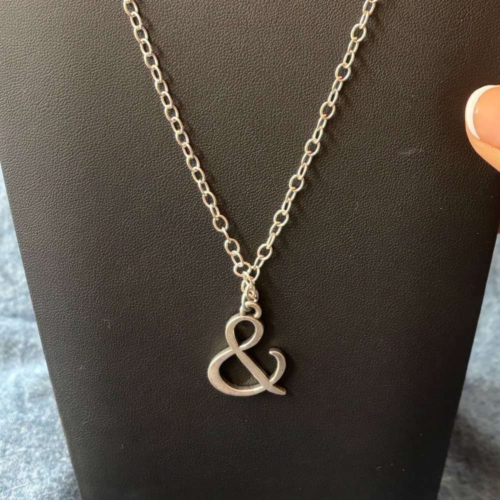 Silver Ampersand Necklace